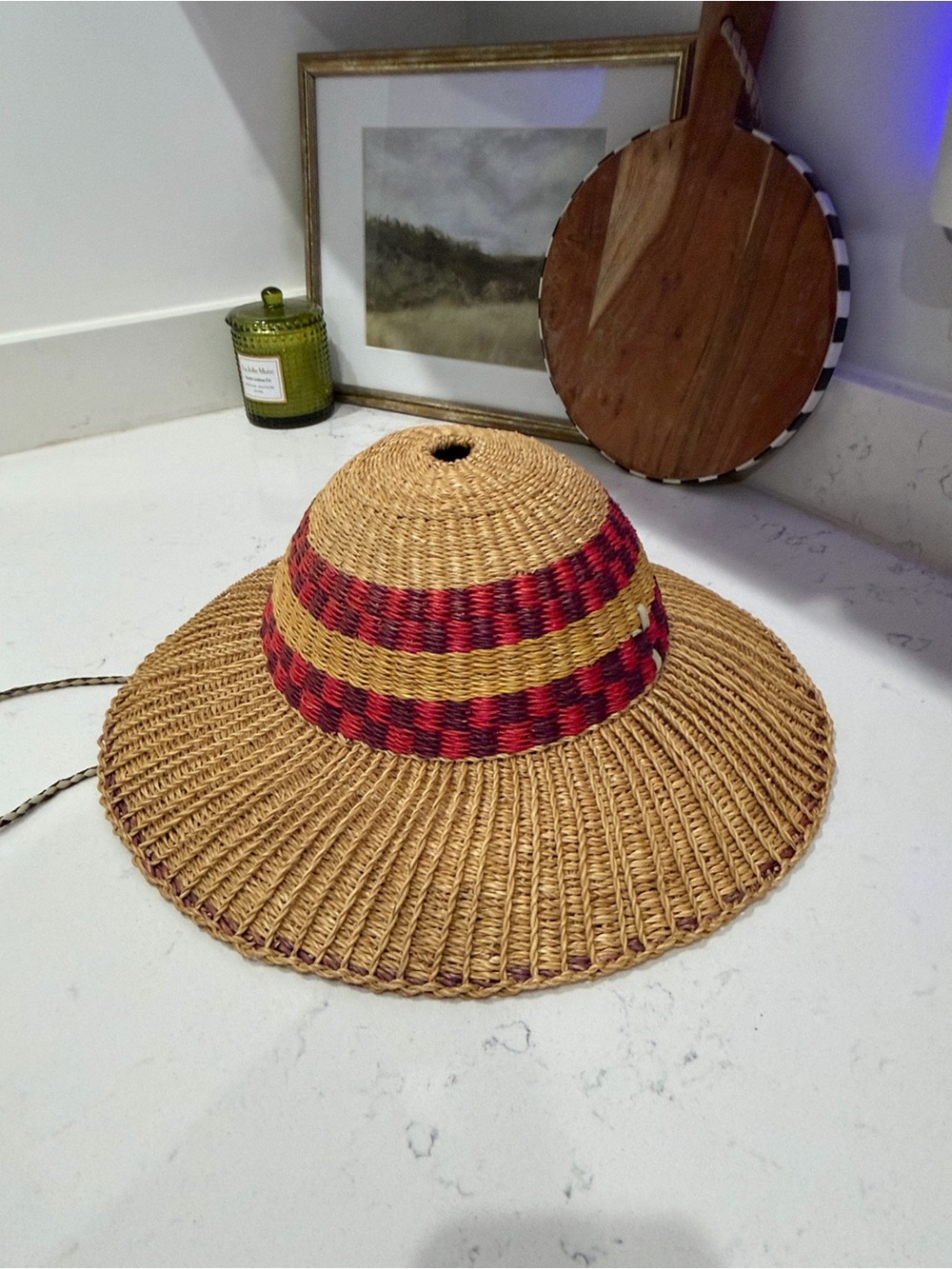 Handwoven Bolga Straw Sun Hat: African Beach Hat